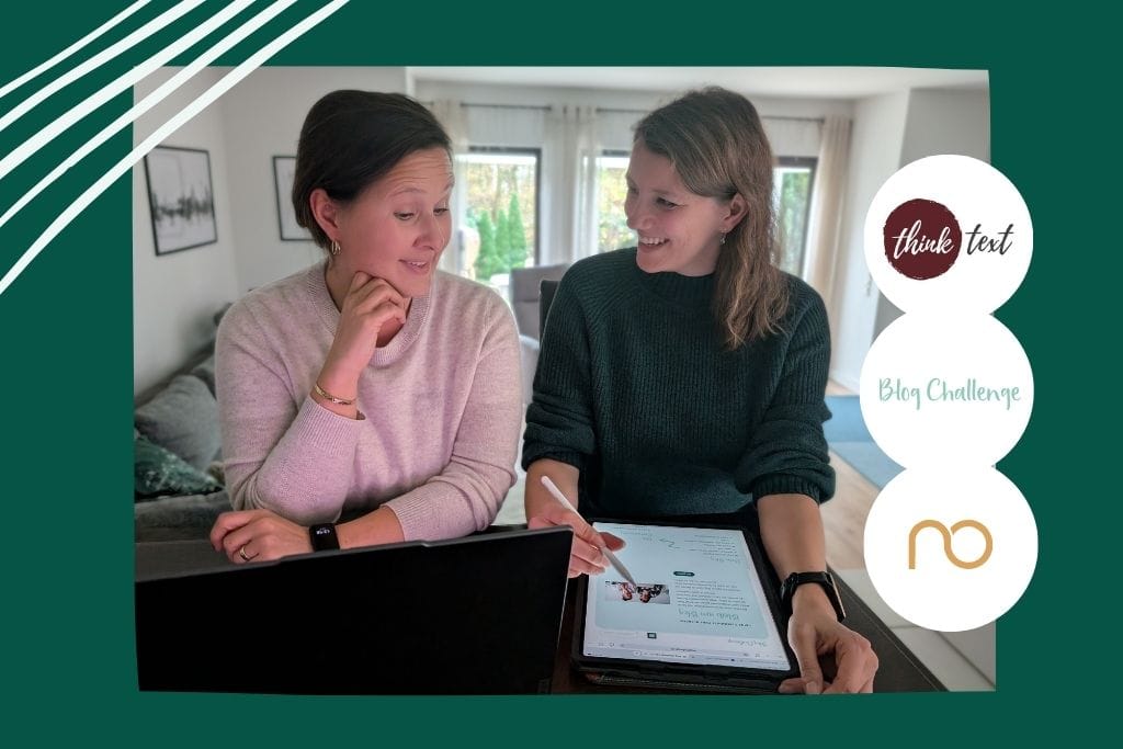 Webdesign mit Texten im Duo